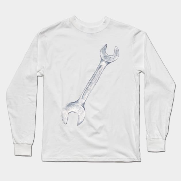 spanner wrench Long Sleeve T-Shirt by lisenok